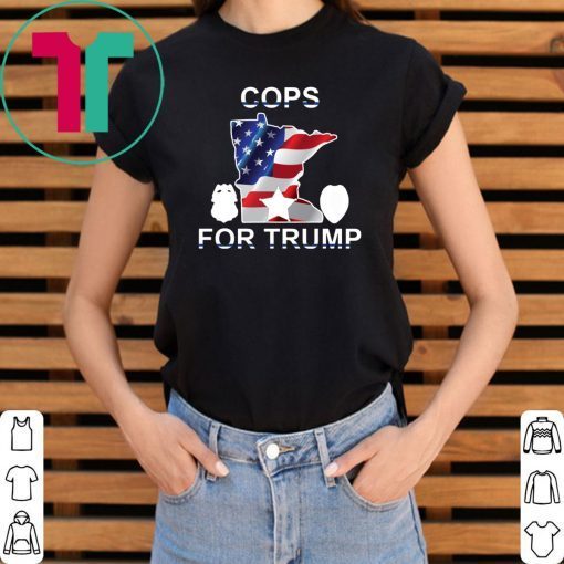 Cops For Donald Trump USA Flag Gift T-Shirt