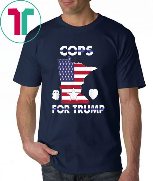 Cops For Trump Minneapolis Police Union USA Flag Gift T-Shirt