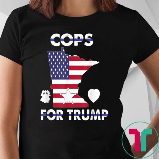 Cops For Trump Minneapolis Police Union USA Flag Gift T-Shirt