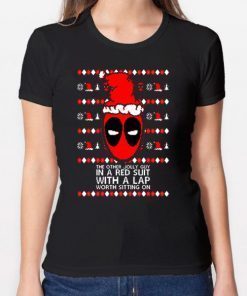Deadpool the other jolly guy in a red suit Christmas T-Shirt