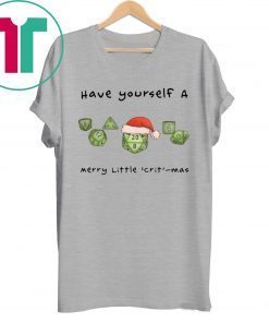 Dnd gamer Christmas Have yourself A Merry Little Crit mas T-Shirt