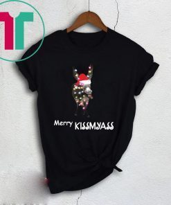 Donkey Merry Kissmyass Christmas T-Shirt