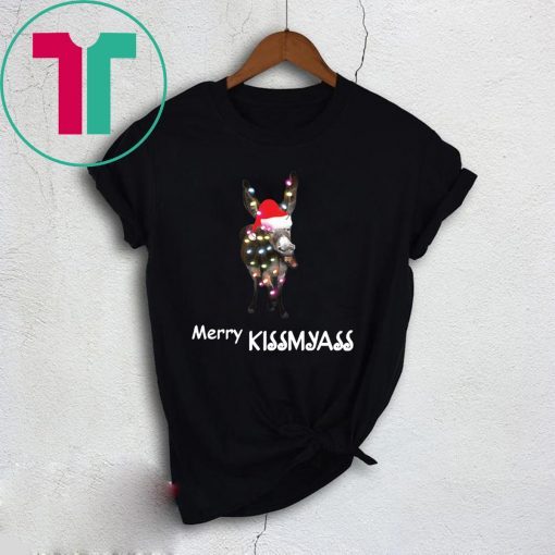 Donkey Merry Kissmyass Christmas T-Shirt