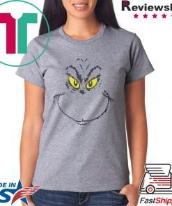 Dr Seuss Men’s Grinch Face Ugly Christmas T-Shirt