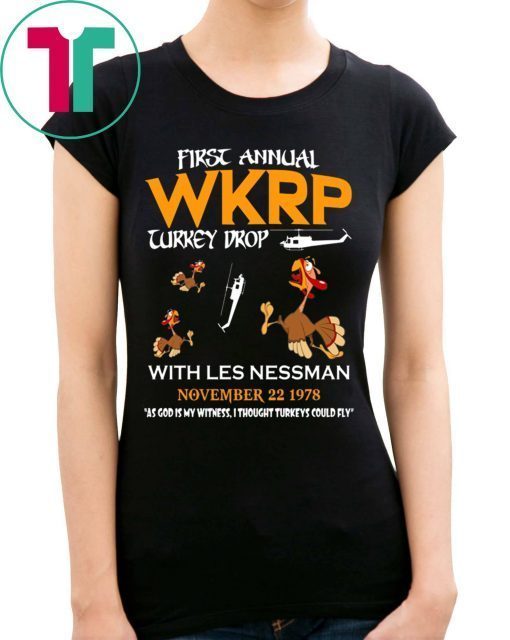 First Annual WKRP Turkey Drop Tee Shirt