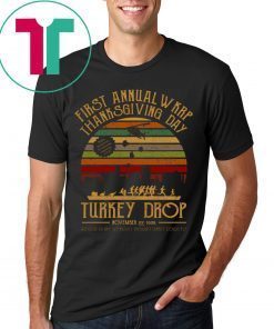 First Annual Wkrp Thanksgiving Day Turkey Drop Vintage Tee Shirt