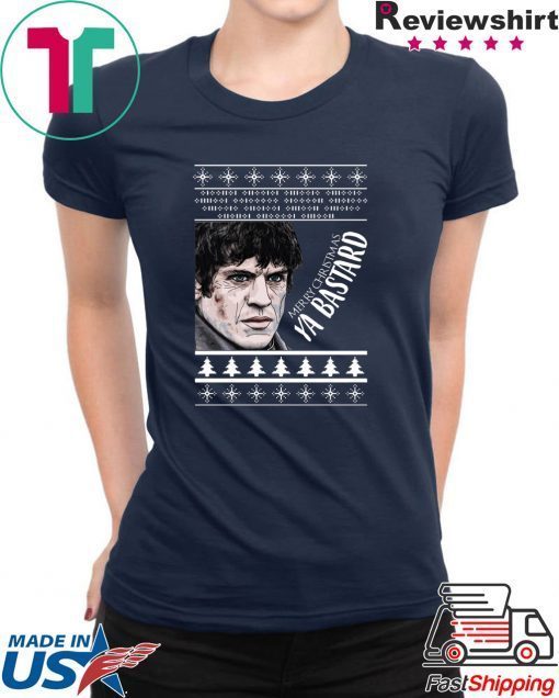 GOT Ramsay Bolton Merry Christmas Ya Bastard Ugly T-Shirt