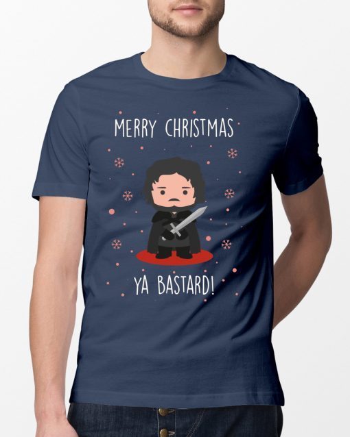 Game of Thrones GOT Jon Snow Merry Christmas Ya Bastard T-Shirt