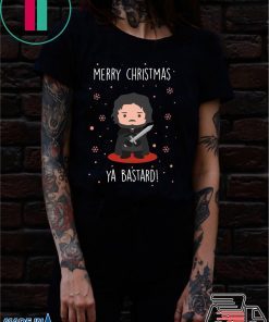 Game of Thrones GOT Jon Snow Merry Christmas Ya Bastard T-Shirt