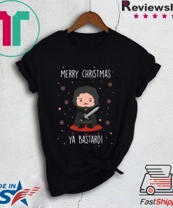 Game of Thrones GOT Jon Snow Merry Christmas Ya Bastard T-Shirt