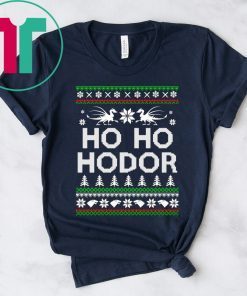 Game of throne HO HO Hodor Christmas Tee Shirt