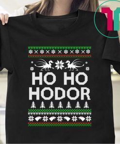 Game of throne HO HO Hodor Christmas Tee Shirt