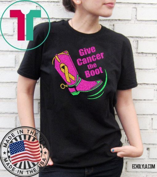 Give cancer the boot breast cancer awareness Shirt