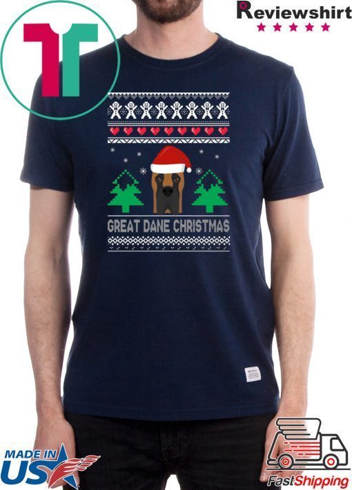 Great Dane Christmas ugly T-Shirt