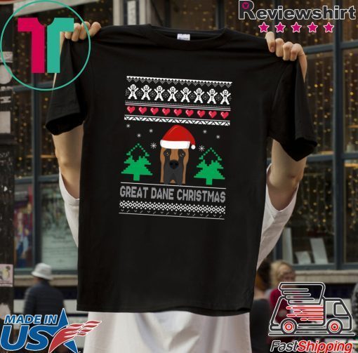 Great Dane Christmas ugly T-Shirt