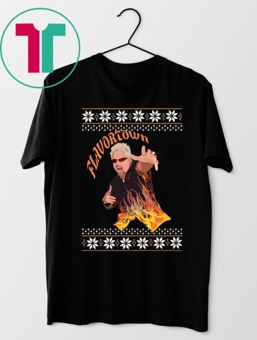 Guy Fieri Flavortown Christmas T-Shirt