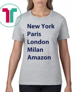 HEIDI KLUM NEW YORK PARIS LONDON MILAN AMAZON T-SHIRTS