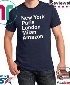HEIDI KLUM – NEW YORK PARIS LONDON MILAN AMAZON BLACK SHIRT Limited Edition