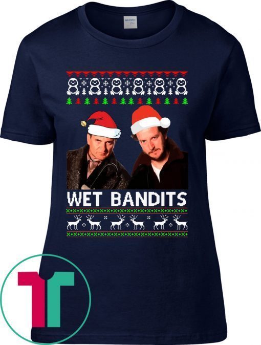 Harry and Marv Wet Bandits Christmas Tee Shirt