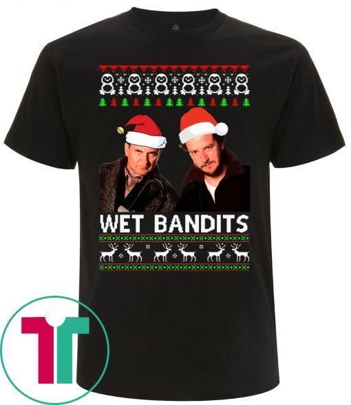 Harry and Marv Wet Bandits Christmas Tee Shirt