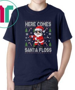 Here Comes Santa Floss Ugly Christmas Shirt