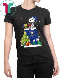 Houston Astros Snoopy And Woodstock Christmas Tee Shirt