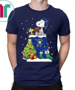 Houston Astros Snoopy And Woodstock Christmas Tee Shirt