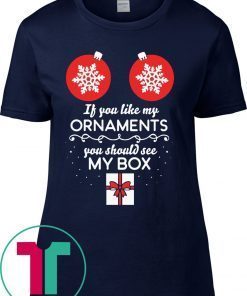 Christmas If You Like My Ornaments You Should See My Box T-Shirt