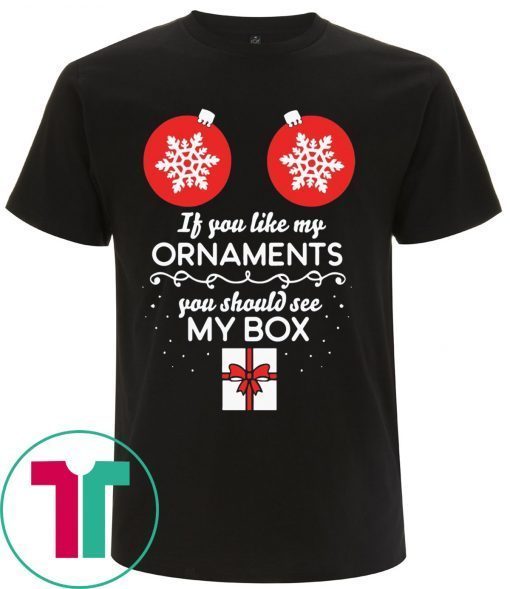 Christmas If You Like My Ornaments You Should See My Box T-Shirt