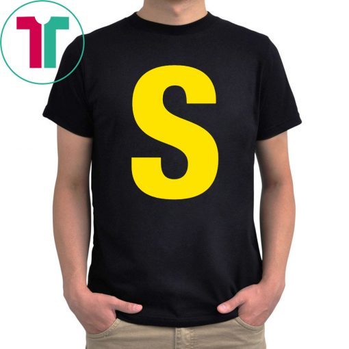 Initials Name Letter S-Simon Chipmunk Christmas Tee Shirt