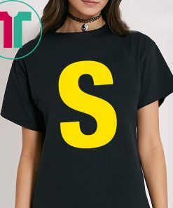 Initials Name Letter S-Simon Chipmunk Christmas Tee Shirt