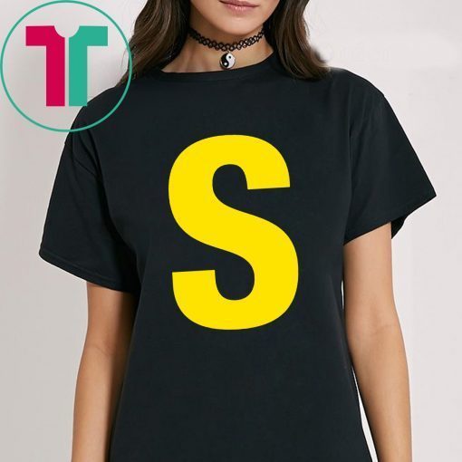 Initials Name Letter S-Simon Chipmunk Christmas Tee Shirt