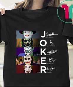 Joker all version signature 2020 t-shirt