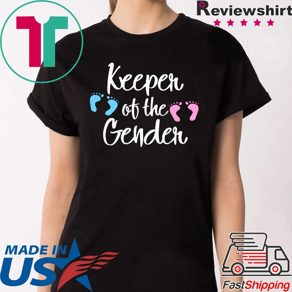 Keeper of Gender reveal party idea baby announcement 2020 t-shirts ...