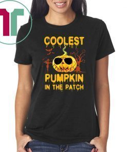 Kids Coolest Pumpkin In The Patch Halloween Costume Shirt T-Shirt