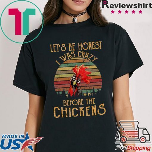 Let’s be honest I was crazy before the chickens vintage t-shirts