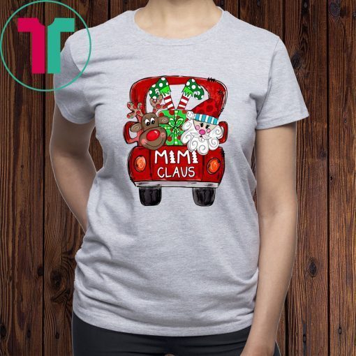 Merry Christmas Red Car And Gift Mimi Claus T-Shirts