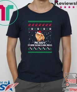 Merry Pomeranian Mas Christmas T-Shirt