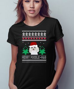 Merry Poodle Mas Christmas T-Shirt