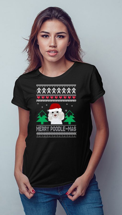 Merry Poodle Mas Christmas T-Shirt