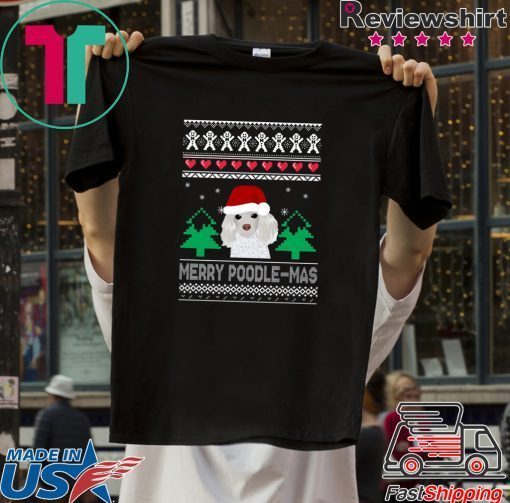 Merry Poodle Mas Christmas T-Shirt