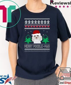 Merry Poodle Mas Christmas T-Shirt