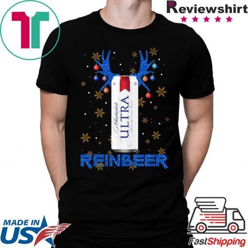 Michelob Ultra Superior Light Beer Reinbeer Christmas T-Shirts