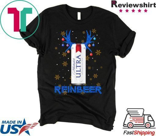 Michelob Ultra Superior Light Beer Reinbeer Christmas T-Shirts