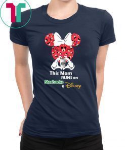 Mickey and minnie mouse this mom runs on starbucks and disney Shirt