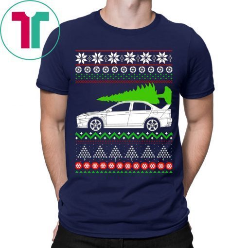 Mitsubishi Lancer Evo Christmas T-Shirt