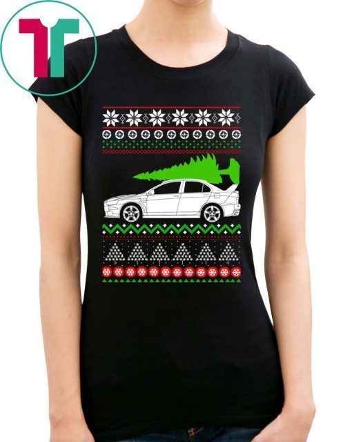 Mitsubishi Lancer Evo Christmas T-Shirt