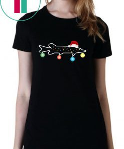 Muskie Fishing Christmas Santa Hat T-Shirt
