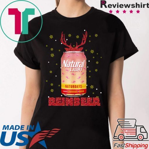 Natural Light Beer Strawberry Lemonade Naturdays Reinbeer Christmas T-Shirts