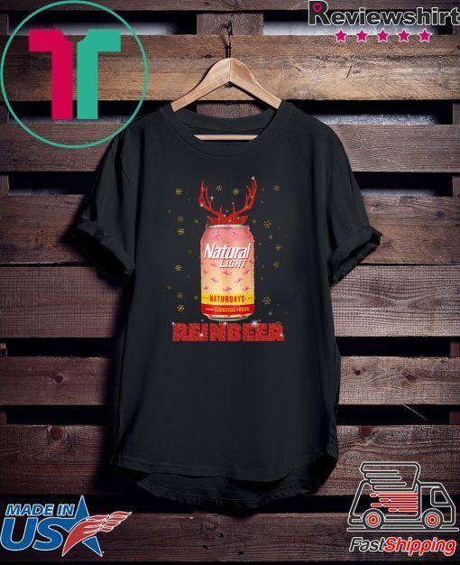 Natural Light ReinBeer Strawberry Lemonade Naturdays Christmas T-Shirt